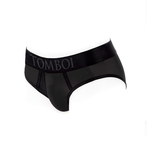 SpareParts Tomboi Cover Brief Style Underwear Harness Nylon Black/Black XS - Image 7