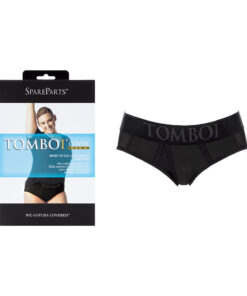 SpareParts Tomboi Cover underwear harness in black nylon