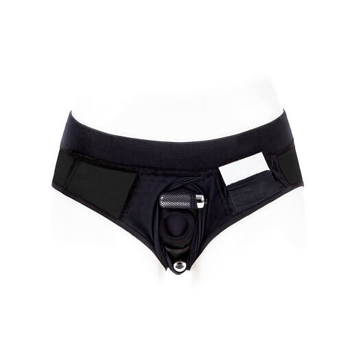 SpareParts Tomboi Cover Brief Style Underwear Harness Nylon Black/Black 3XL - Image 5