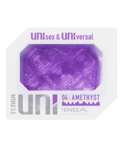 Tenga Uni Amethyst masturbator in translucent purple