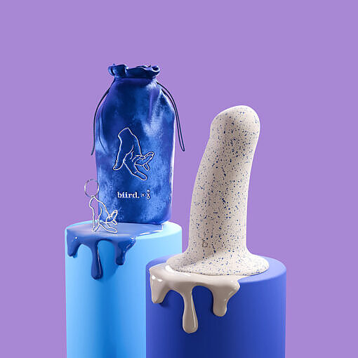 Biird Boo 5.5 in. Soft Silicone Dildo with Suction Cup Base Jouissance Club Edition - Image 3