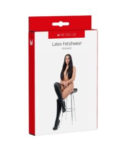 Me You Us Latex Stockings Medium in glossy black latex