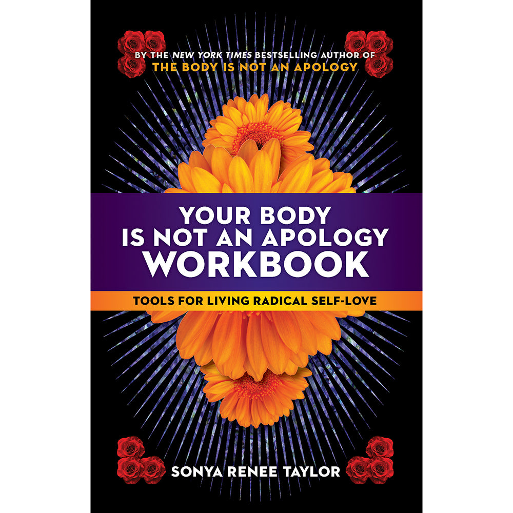 Radical Self-Love Workbook cover with bold yellow and purple text