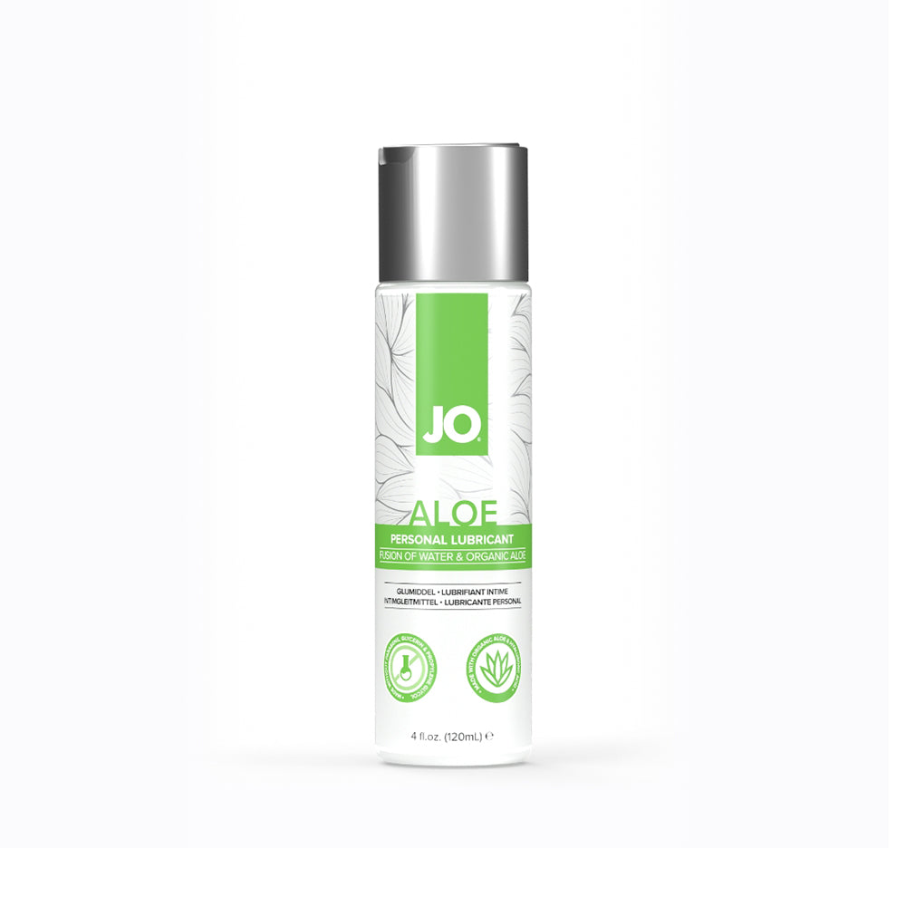 JO Aloe Water-Based Lubricant Original 4 oz bottle on clean background