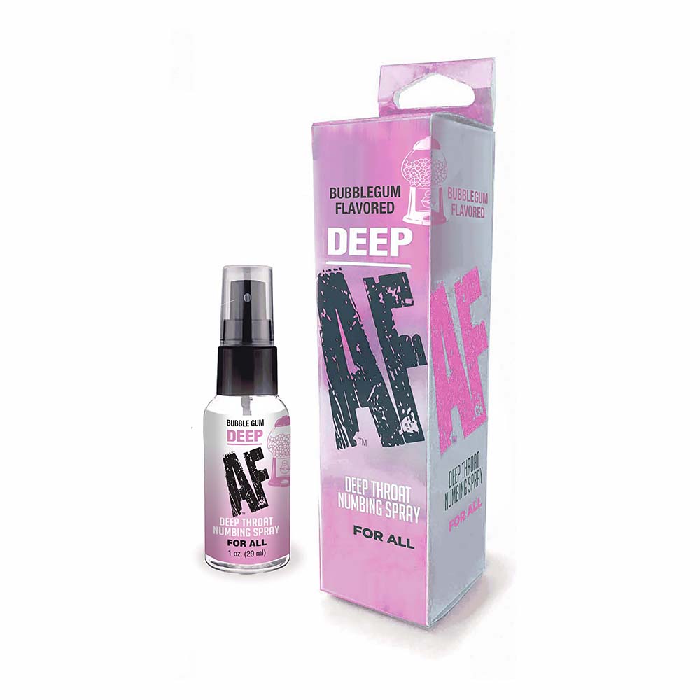 Deep AF Numbing Throat Spray bottle