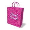 Bad Bitch Gift Bag in black with metallic pink text