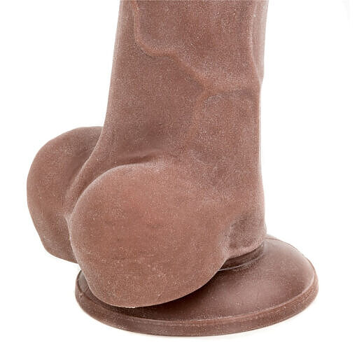 Adam & Eve Adam''s True Feel Brown 7 Inch Dildo - Image 5