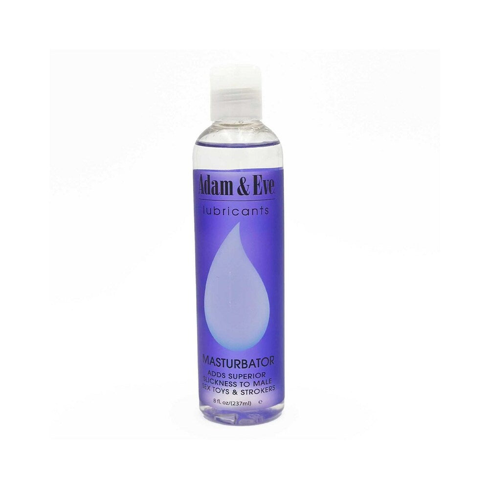 Adam & Eve Masturbator Lubricant 8 oz. water-based lube bottle for strokers and skin use