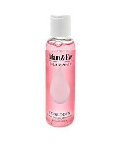 Adam & Eve Forbidden Water-Based Anal Lubricant 4 oz. thick gel bottle for anal play and toy use.