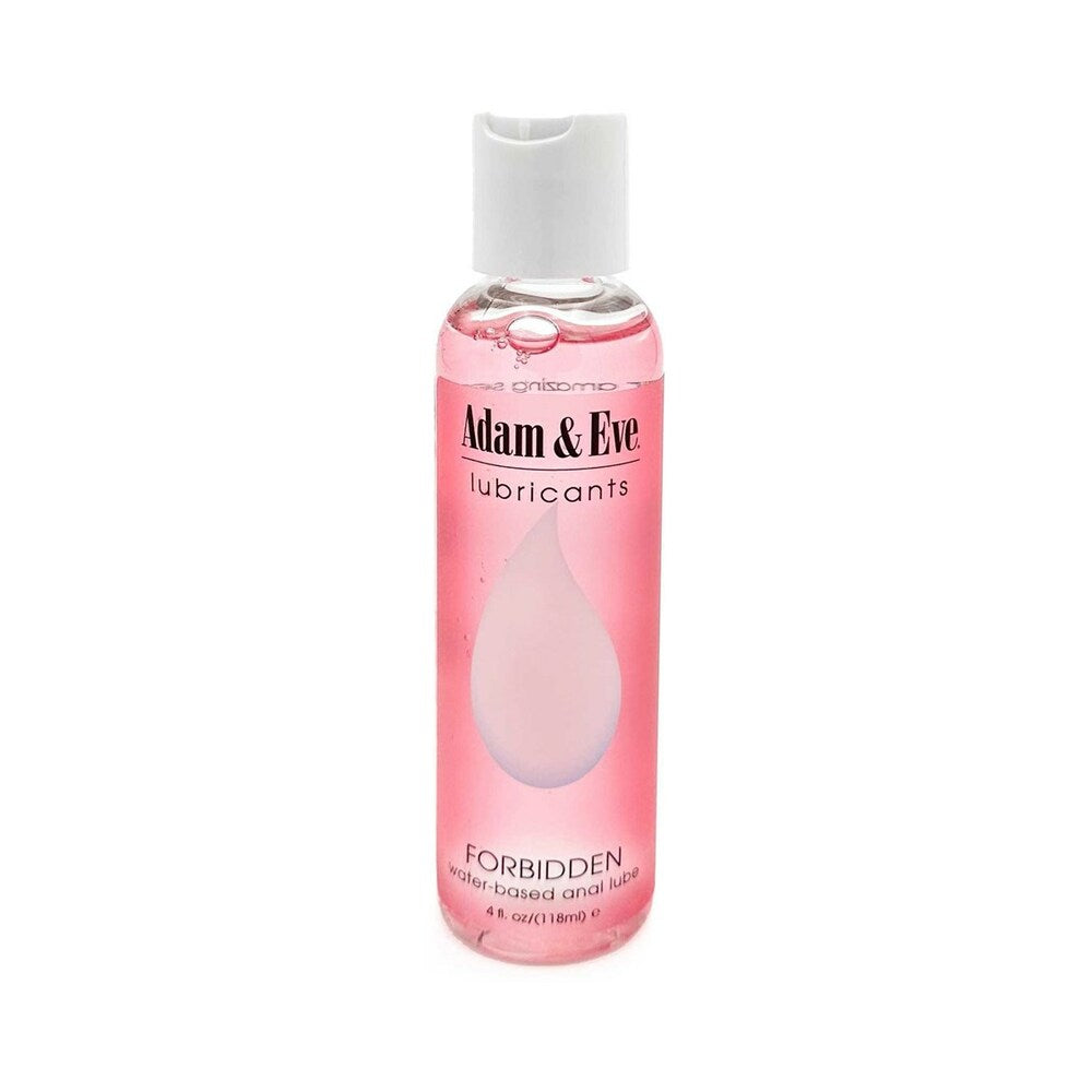 Adam & Eve Forbidden Water-Based Anal Lubricant 4 oz. thick gel bottle for anal play and toy use.