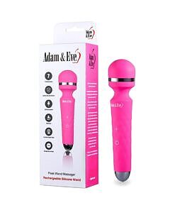 Adam & Eve Peak Wand Massager held in hand against a neutral background