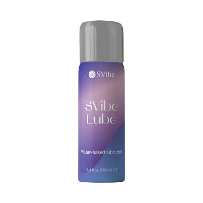 SVibe Snail Lube Water-Based 4 oz. personal lubricant bottle on white background.