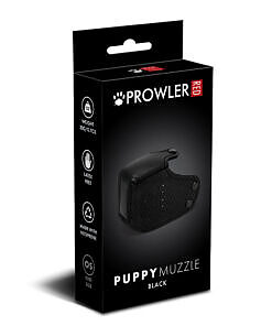 Prowler RED Puppy Muzzle Black - soft neoprene puppy muzzle fetish accessory with snap closure