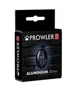 Prowler RED Aluminum Black 40mm Ring in sleek black aluminum with a smooth polished finish.