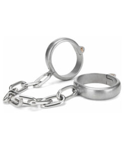 Prowler RED Heavy Duty Hand Cuffs with polished nickel finish