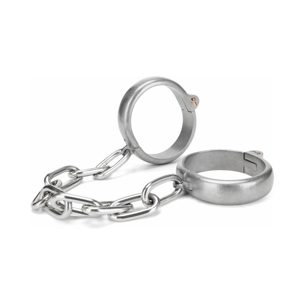 Prowler RED Heavy Duty Hand Cuffs with polished nickel finish