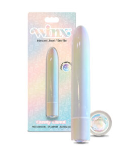 WINX Candy Cloud Vibrator with Gemstone on a white surface