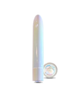 highlighting the iridescent shaft.