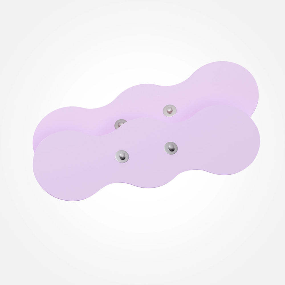 Set of four VUSH Aura replacement electro gel pads with hypoallergenic adhesive on a clean white background ready for use