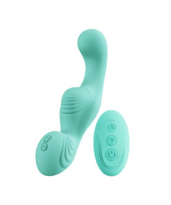 shown on a flat surface for hands-free use.