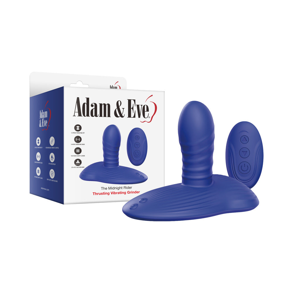 Adam & Eve Midnight Rider vibrator with plush silicone
