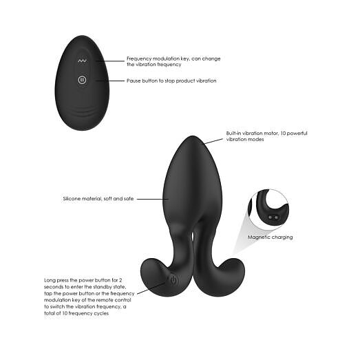 Adam & Eve Omega Vibrating Plug - Image 7