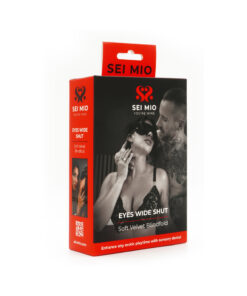 Soft Velvet Blindfold in deep black