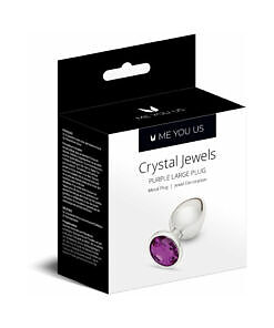 Me You Us Crystal Jewels Metal Plug Purple Large
