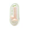 Me You Us Ultra Cock realistic dual density dildo in vanilla with lifelike veins and balls on a neutral surface.