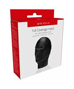 Me You Us Full Coverage Hood made of black PU leather