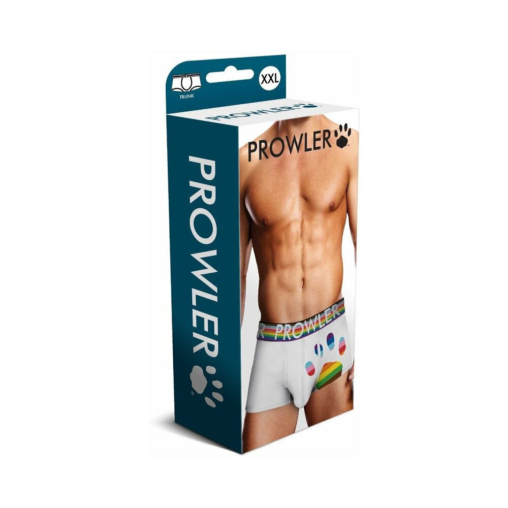 Prowler Oversized Paw Trunk White 2XL – oversized paw print white trunks