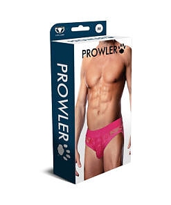 Prowler Lace Open Back Brief Pink M