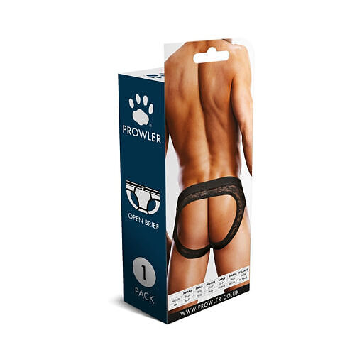 Prowler Lace Open Brief Black S - Image 4
