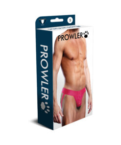Prowler Pink Lace Jock Strap S in pink lace detail