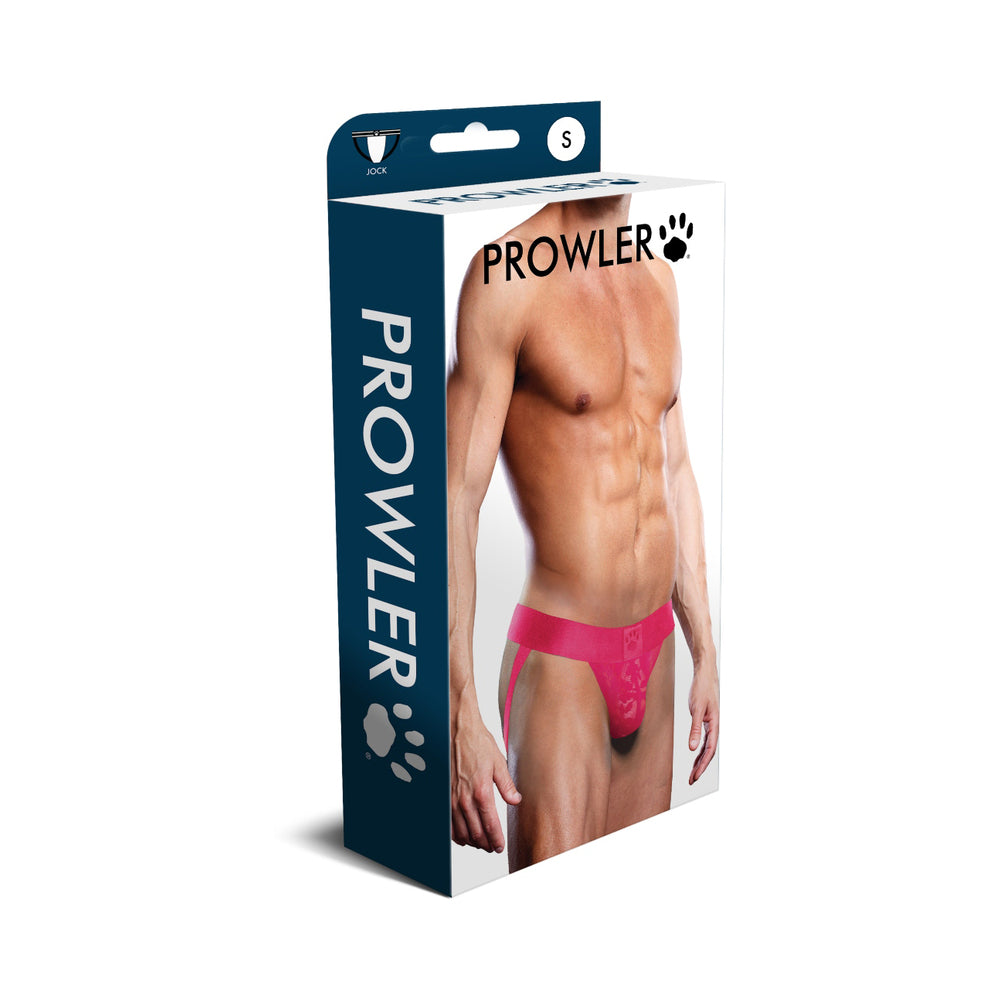 Prowler Pink Lace Jock Strap S in pink lace detail