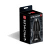 Prowler RED Bullet Plug Black bullet anal plug displayed upright on a white surface