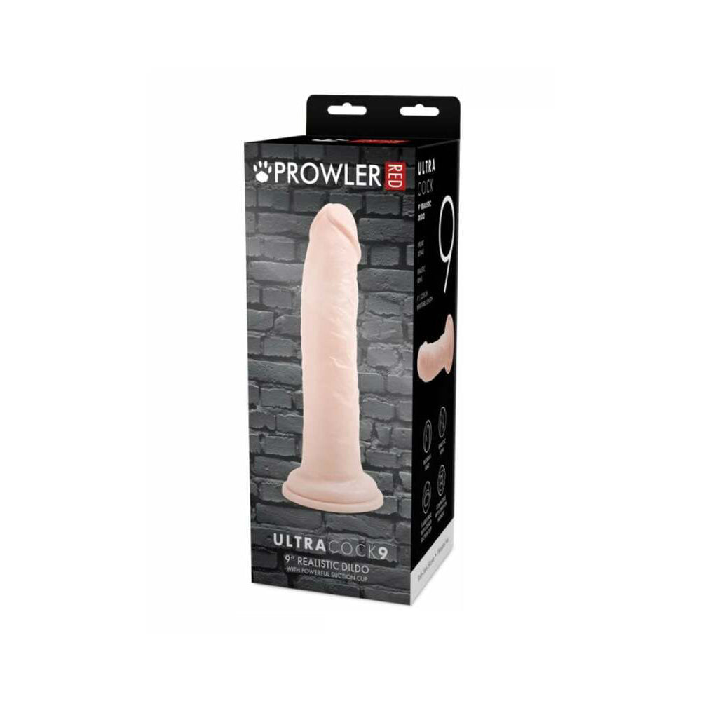 Prowler RED Ultra Cock 9 inch realistic dildo in vanilla