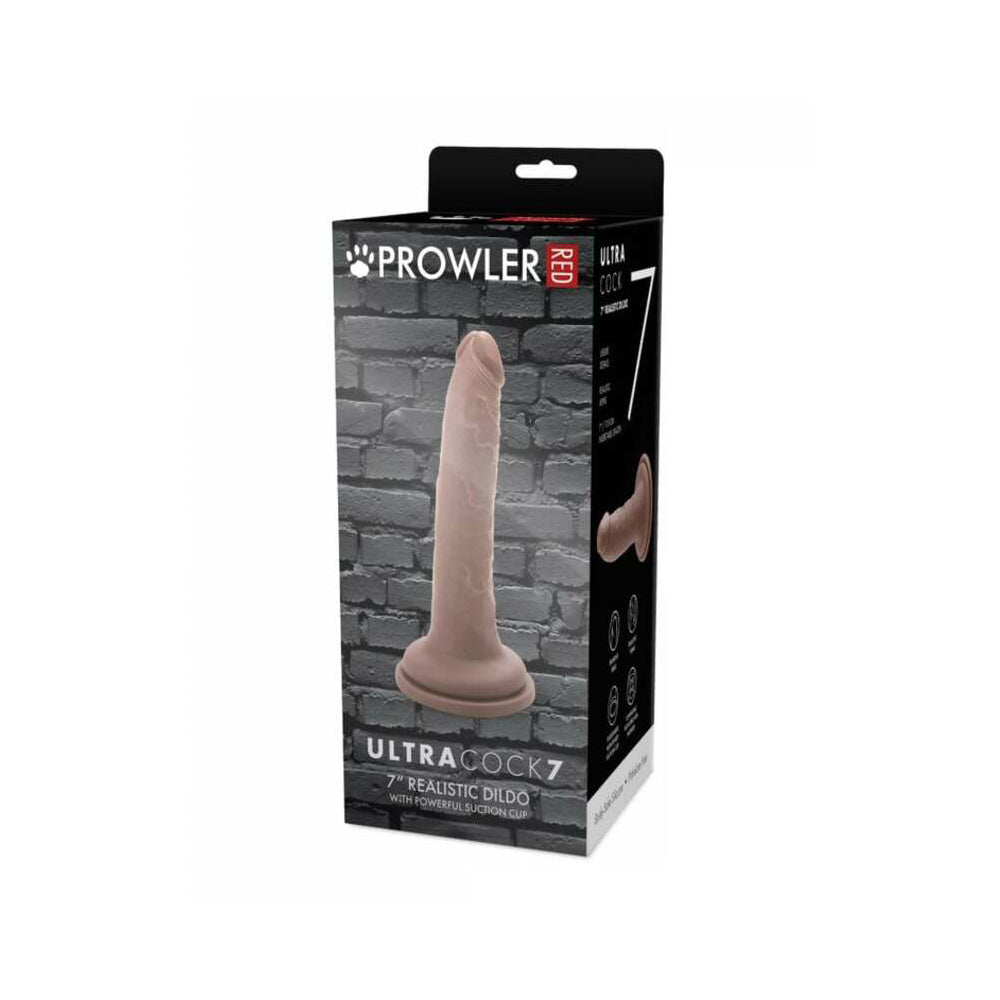 Prowler RED Ultra Cock 7 inch realistic dildo in caramel