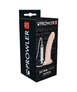 Prowler RED 8in realistic squirting dildo with veined shaft