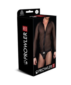 Prowler RED Mesh Hoodie Black S front view on model