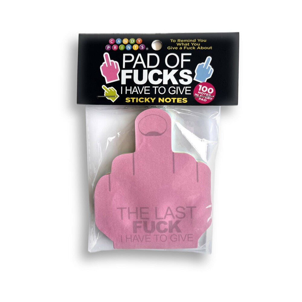 Last Fuck I Have to Give Sticky Notes pad on an office desk