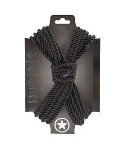 Ouch! Bondage Rope 10 m Nylon Black - 32.8ft Japanese-inspired bondage rope nylon blend by Shots