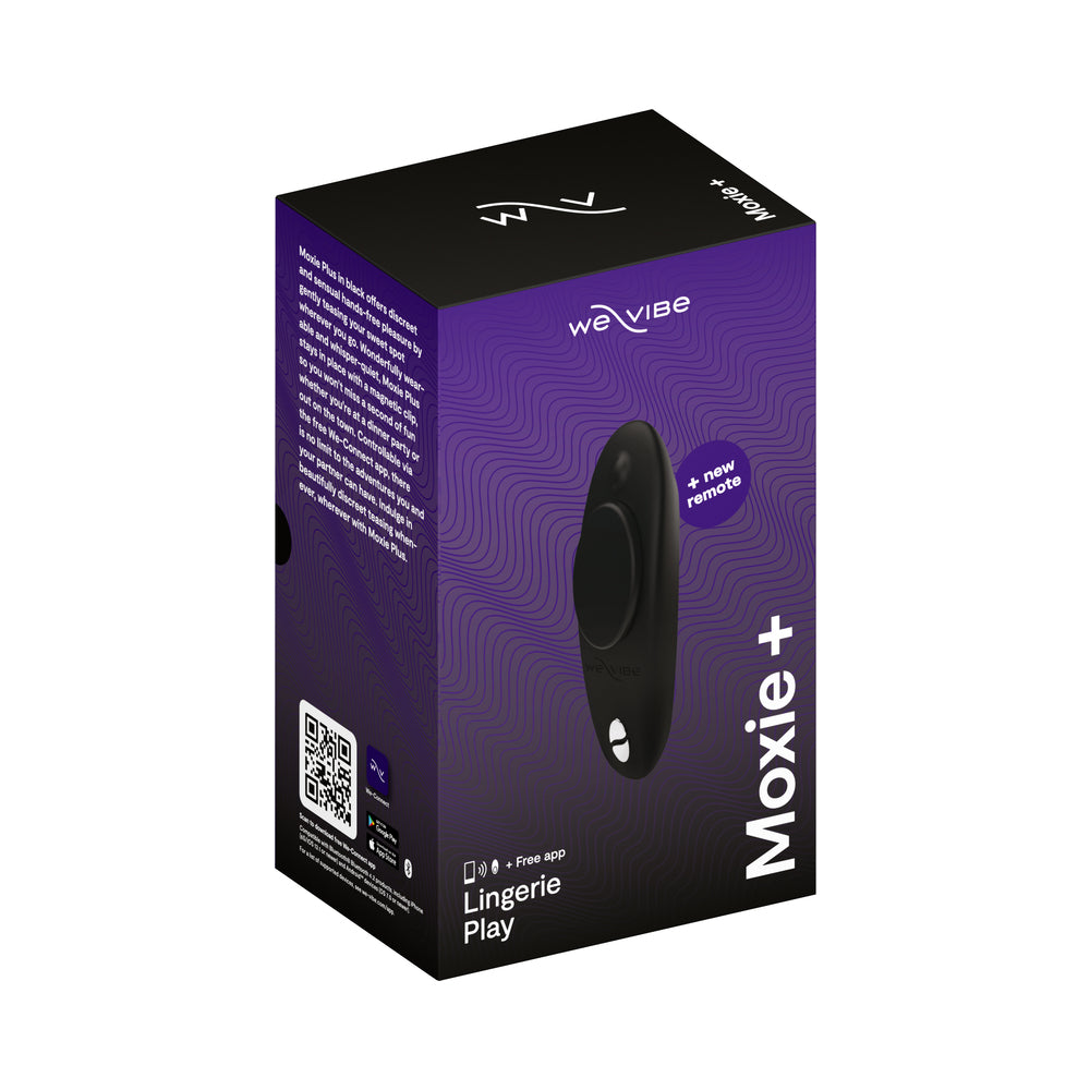 We-Vibe Moxie+ wearable clitoral vibrator in satin black