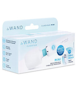 Compact Le Wand Classique Mini Wand Massager held in hand