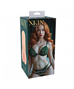 Xkin Secret Affairs Nicolette Stroker Beige stroker toy with ribbed texture
