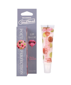 GoodHead Lip Balm Cherry Limeade tube with glossy finish and cherry limeade pattern.