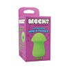 Mochi ULTRASKYN Mini Stroker Green - compact king mushroom-shaped male stroker with extra-tight textured interior and body-safe material on white background.