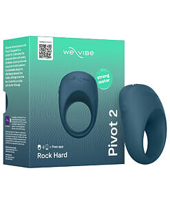 We-Vibe Pivot 2 vibrating couples ring in slate gray silicone