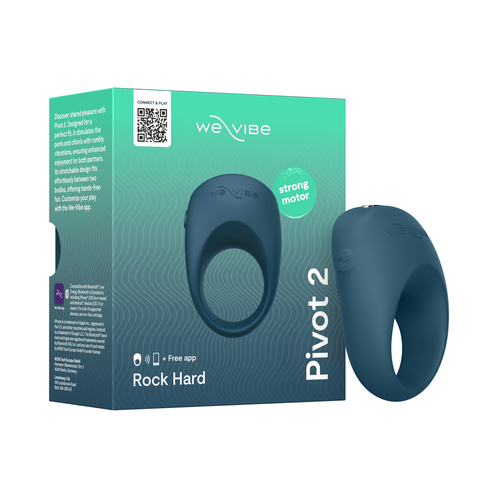 We-Vibe Pivot 2 vibrating couples ring in slate gray silicone