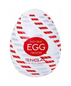 Tenga Egg Twister held in palm